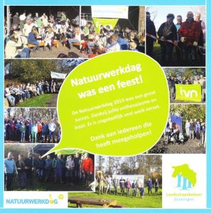 Natuurwerkdag 2014 dank